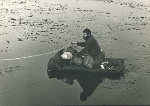 Traversée du bras de mer - Photo Bernard Lamy