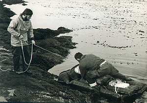 Traversée du bras de mer - Photo Bernard Lamy